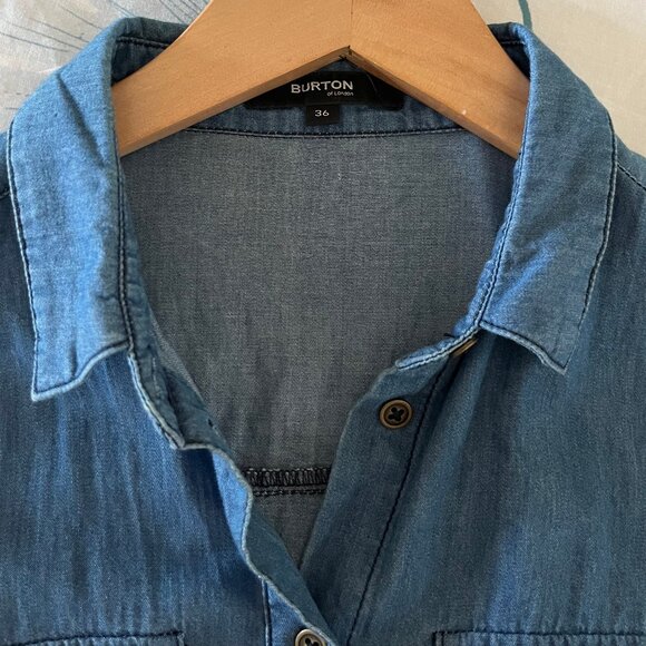 BURTON Denim Longsleeve Dress - 36 - Picture 3 of 3